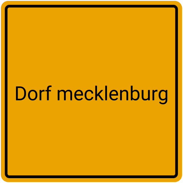 Meldebestätigung Dorf Mecklenburg
